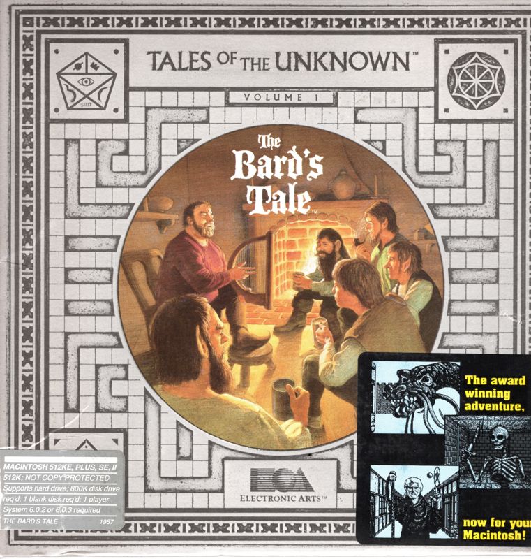 Front Cover for Tales of the Unknown: Volume I - The Bard's Tale (Macintosh)