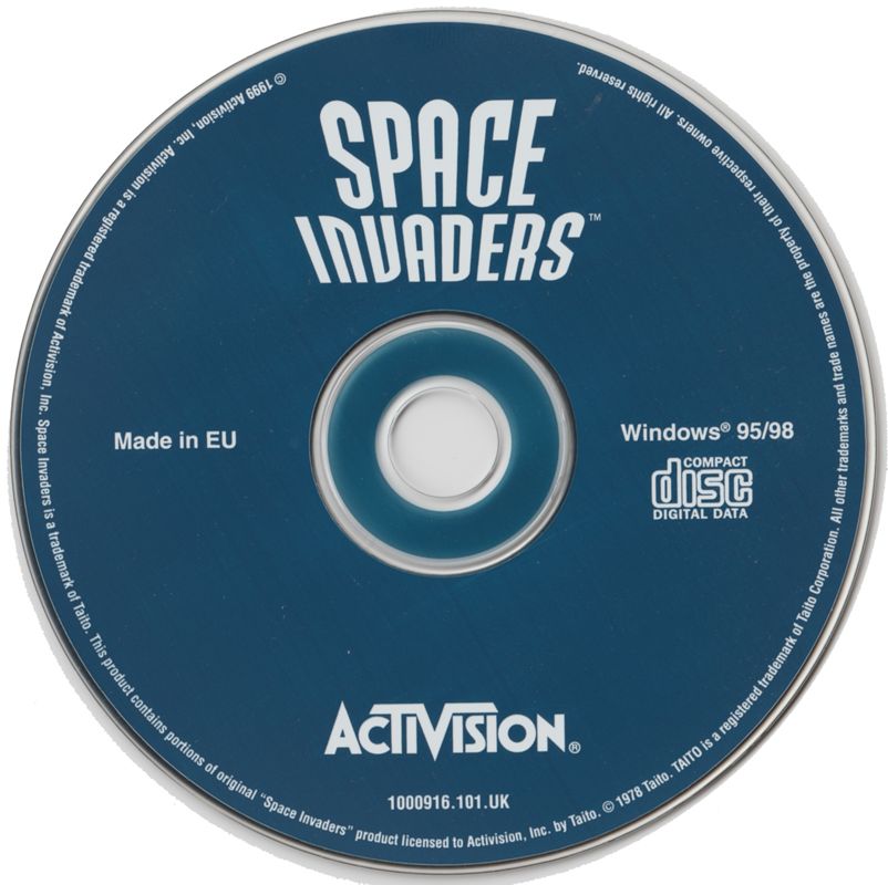 Media for Space Invaders (Windows): Disc
