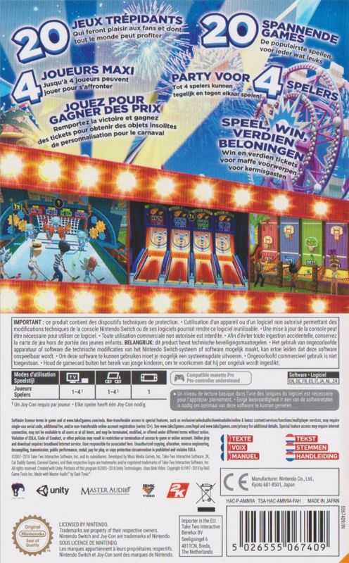 Carnival Games Cover Or Packaging Material MobyGames
