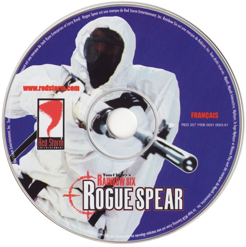 Media for Tom Clancy's Rainbow Six: Rogue Spear (Windows) (First French release with Ubi Soft sticker over Take2 Interactive logo on the back cover)