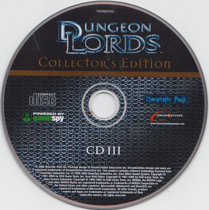 Media for Dungeon Lords: Collector's Edition (Windows) (Best of Atari release (2007)): Disc 3