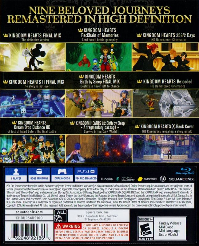 Jogo PS4 Kingdom Hearts The Story so Far