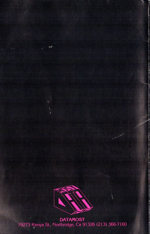 Back Cover for Thief (Apple II)