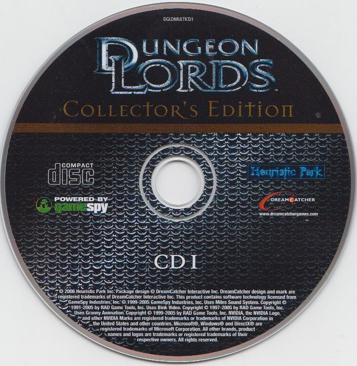 Media for Dungeon Lords: Collector's Edition (Windows) (Best of Atari release (2007)): Disc 1