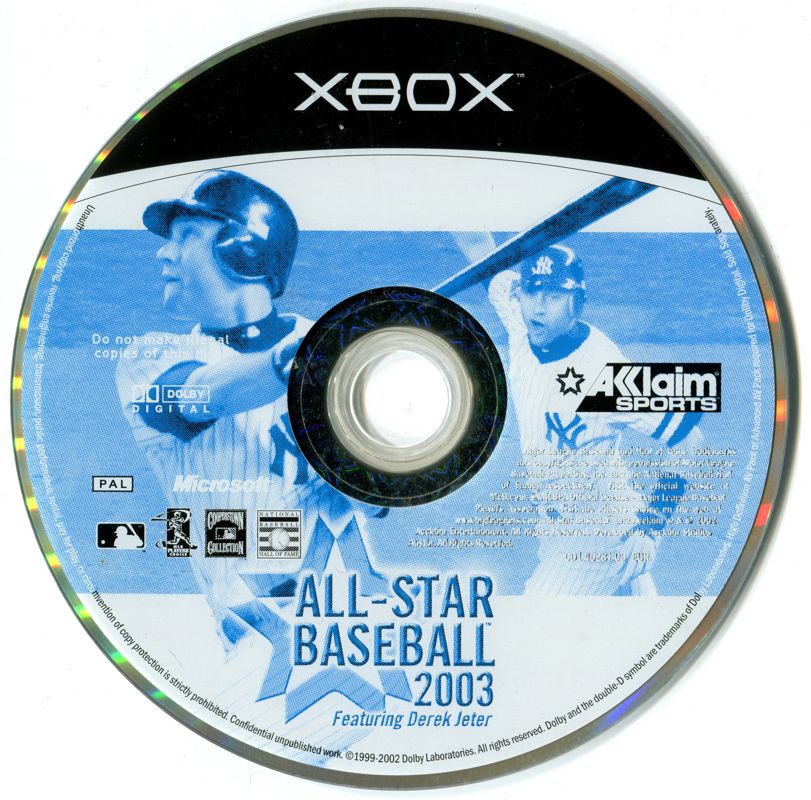 Media for All-Star Baseball 2003 (Xbox)