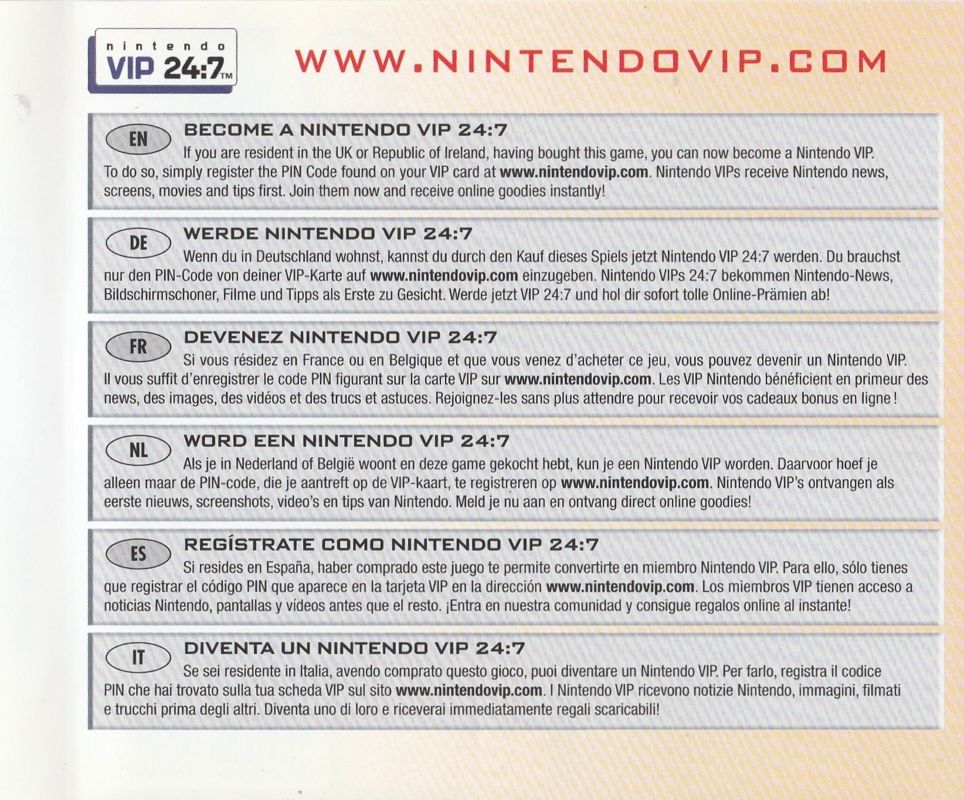 Inside Cover for Mario & Luigi: Partners in Time (Nintendo DS): Left