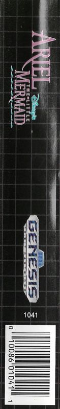 Spine/Sides for Disney's Ariel the Little Mermaid (Genesis)