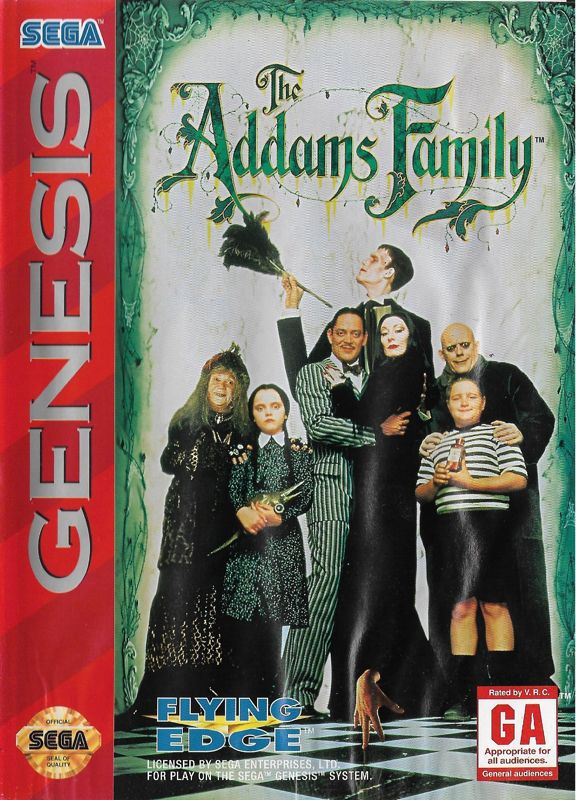 Front Cover for The Addams Family (Genesis)