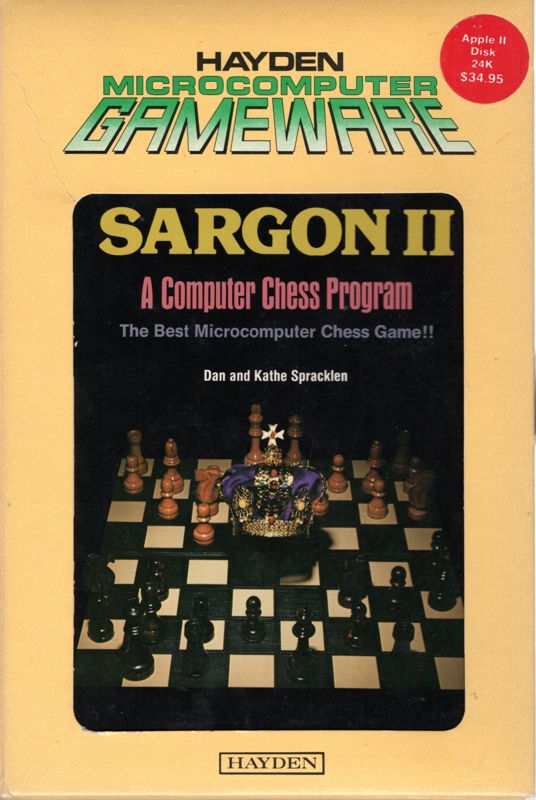 Front Cover for Sargon II (Apple II) (Microcomputer Gameware version)