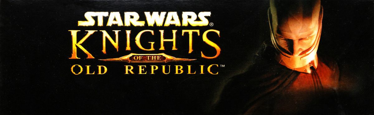 Spine/Sides for Star Wars: Knights of the Old Republic (Windows) (Game of the Year Award box): Top