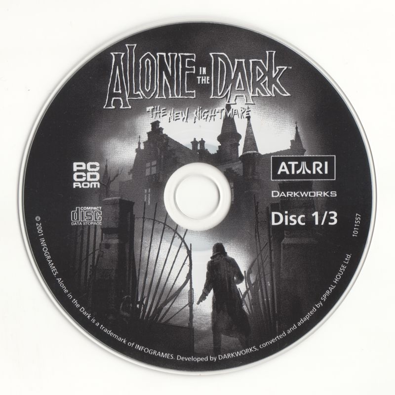 Media for Alone in the Dark: The New Nightmare (Windows) (Best of Infogrames release): CD 1/3