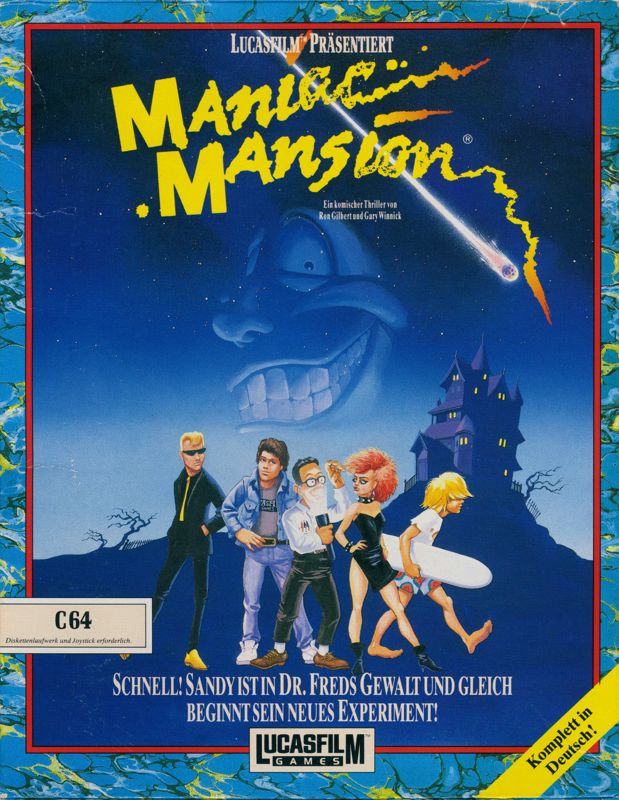 Maniac Mansion cover or packaging material - MobyGames