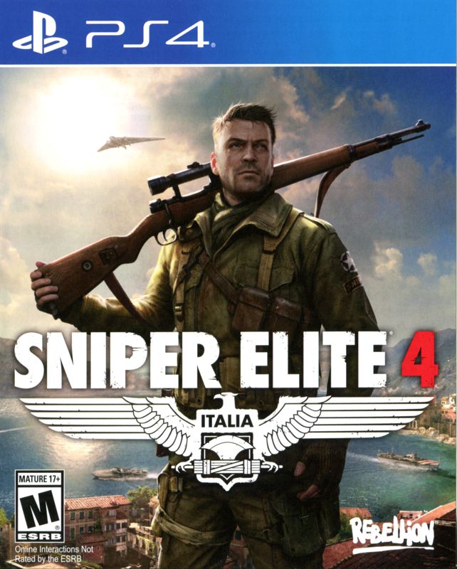 Front Cover for Sniper Elite 4: Italia (PlayStation 4)