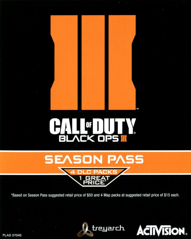 Advertisement for Call of Duty: Black Ops III (PlayStation 4)