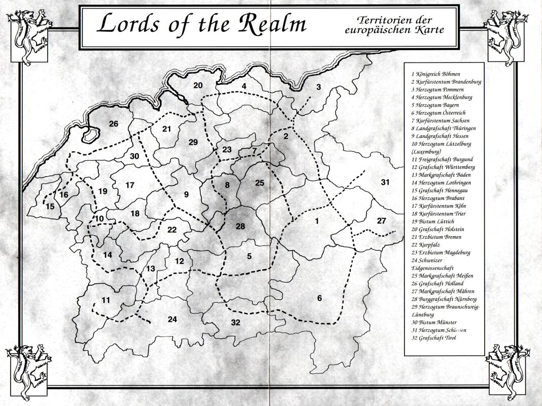 Map for Lords of the Realm (DOS)