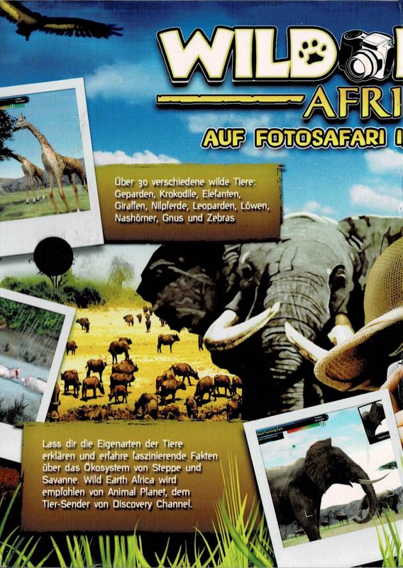 Inside Cover for Safari Photo Africa: Wild Earth (Windows) (Xplosive release (2007)): Left