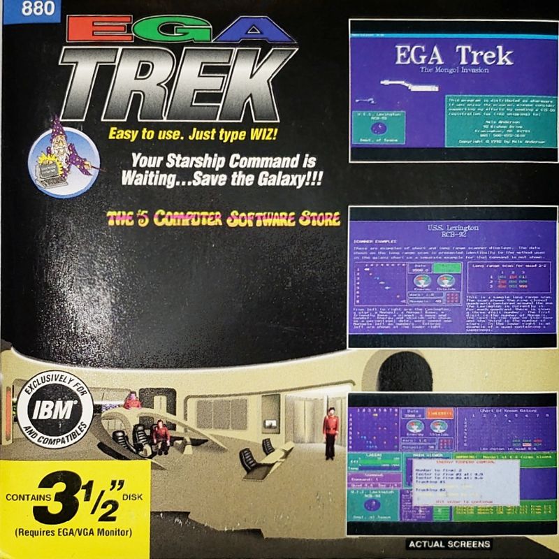 Front Cover for EGA Trek (DOS)