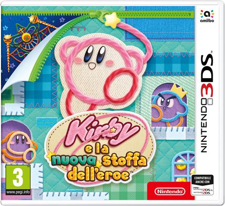 Front Cover for Kirby's Epic Yarn (Nintendo 3DS) (download release)
