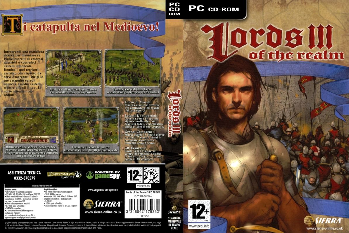 Lords of the Realm III cover or packaging material - MobyGames