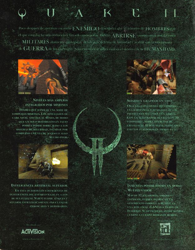 Back Cover for Quake II (Windows)
