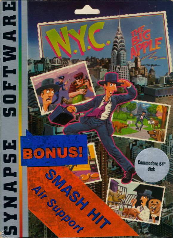Front Cover for N.Y.C.: The Big Apple / Air Support (Commodore 64)