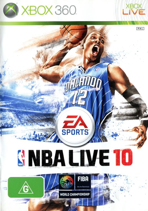 Front Cover for NBA Live 10 (Xbox 360)