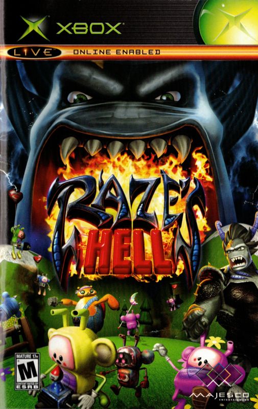 Manual for Raze's Hell (Xbox): Front