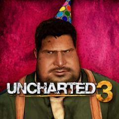 Front Cover for Uncharted 3: Drake's Deception - Party Hats (Doughnut Characters) (PlayStation 3) (download release)