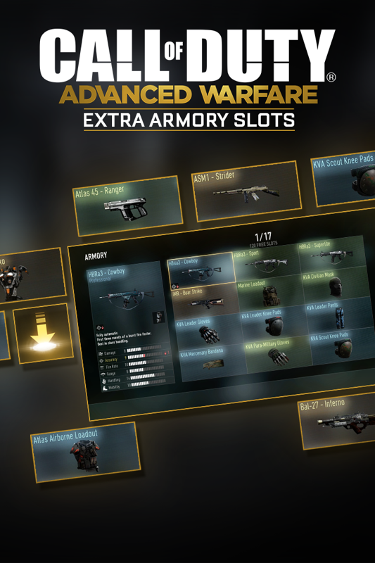 Front Cover for Call of Duty: Advanced Warfare - Extra Armory Slots 1 (Xbox One) (download release)