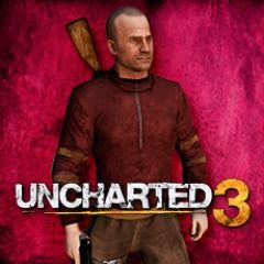Front Cover for Uncharted 3: Drake's Deception - Quality Torso Parts (Custom Villain) (PlayStation 3) (download release)