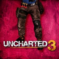 Front Cover for Uncharted 3: Drake's Deception - Rugged Trousers (Custom Hero) (PlayStation 3) (download release)