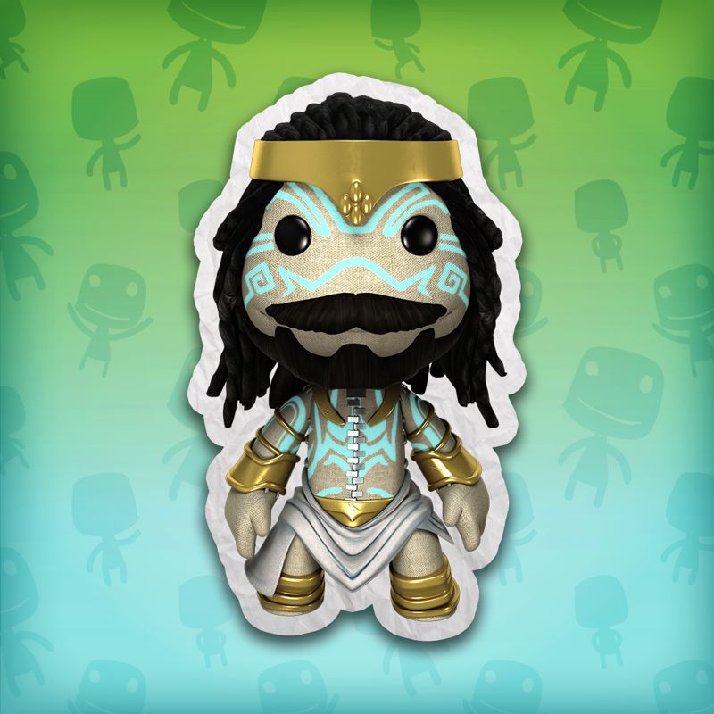Front Cover for LittleBigPlanet 3: God of War III - Poseidon Costume (PlayStation 3 and PlayStation 4) (download release)