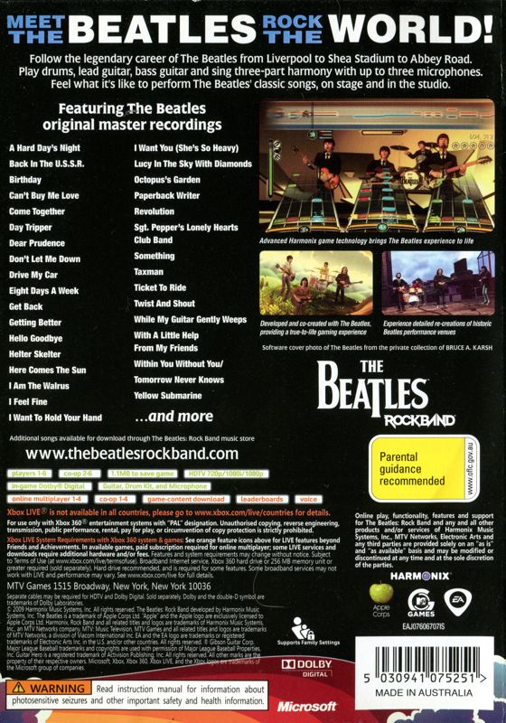 cabine astronaut geluid The Beatles: Rock Band cover or packaging material - MobyGames