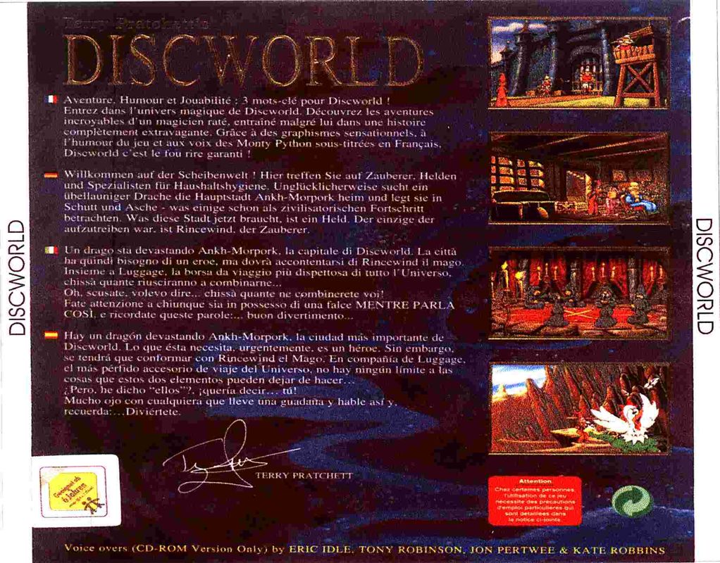 Back Cover for Discworld (DOS)