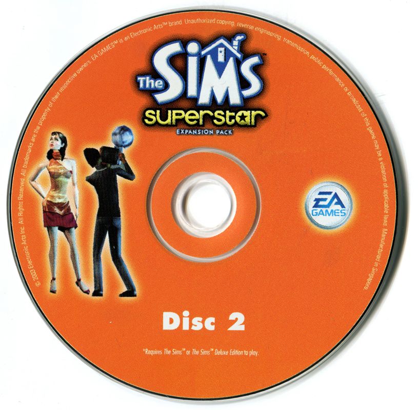 Media for The Sims: Superstar (Windows): Disc 2
