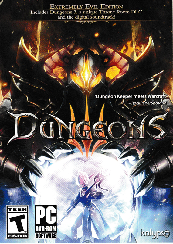 Front Cover for Dungeons III (Linux and Macintosh and Windows)