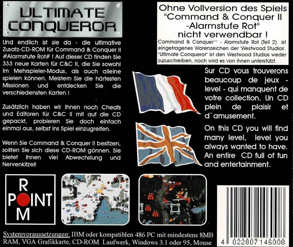 Other for Ultimate Conqueror (Windows and Windows 3.x): Jewel Case - Back