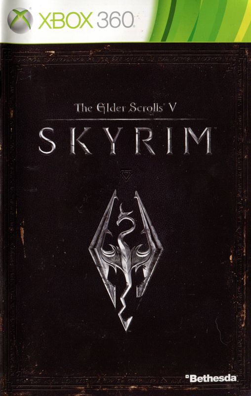 Manual for The Elder Scrolls V: Skyrim (Xbox 360): Front