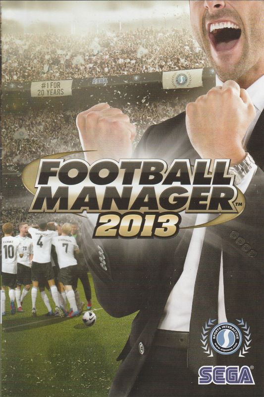 Manual for Football Manager 2013 (Macintosh and Windows) (Alternate release): Front