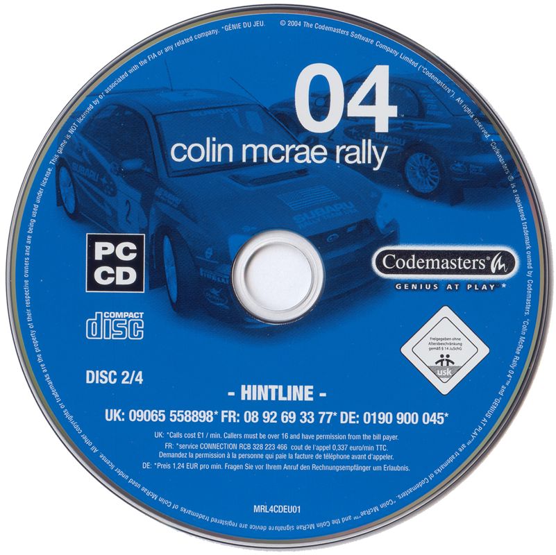 Media for Colin McRae Rally 04 (Windows) (CD release): Disc 2