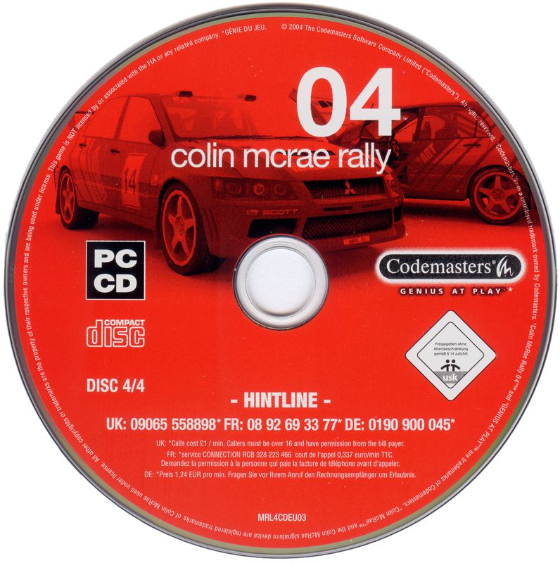 Media for Colin McRae Rally 04 (Windows) (CD release): Disc 4