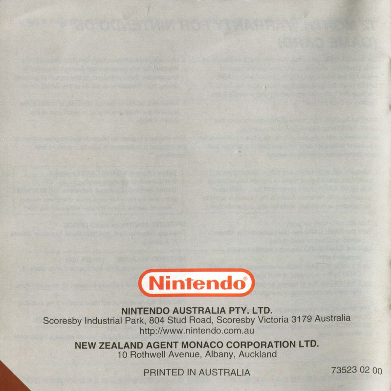 Manual for Polarium (Nintendo DS): Back