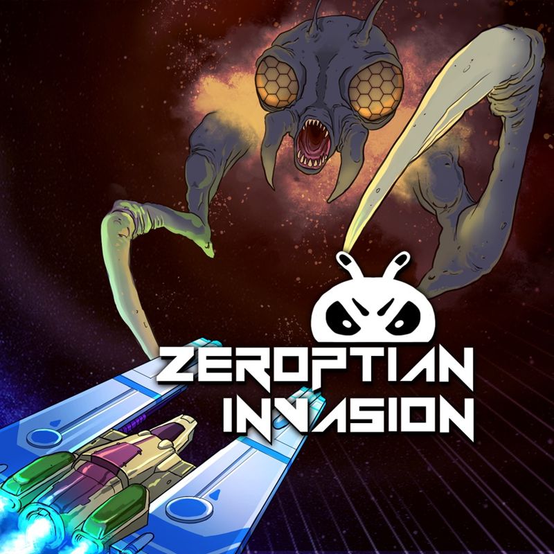 Front Cover for Zeroptian Invasion (PS Vita and PlayStation 4) (download release)