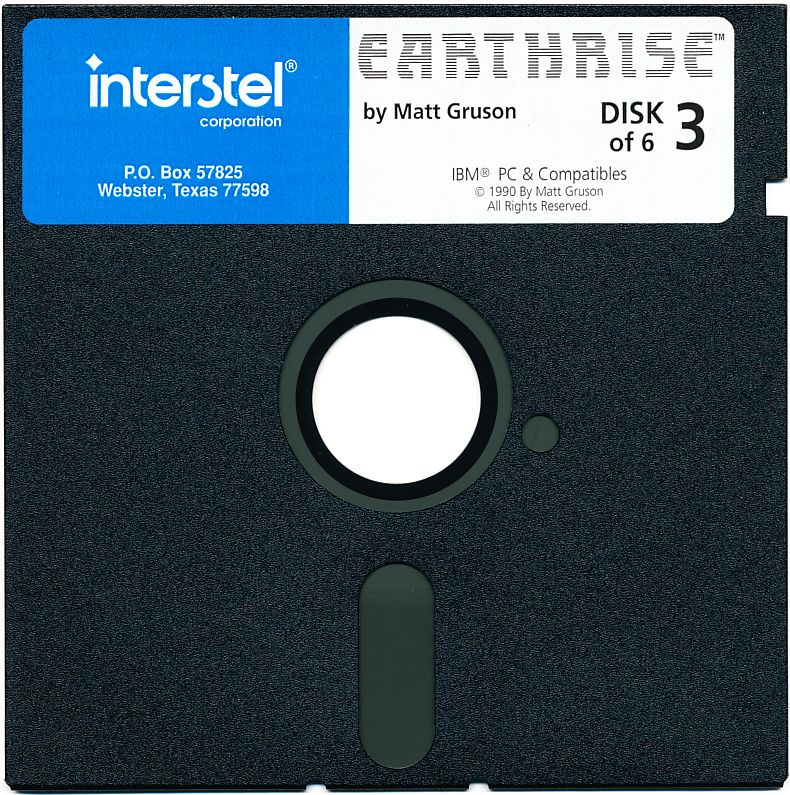 Media for Earthrise (DOS): Disk 3