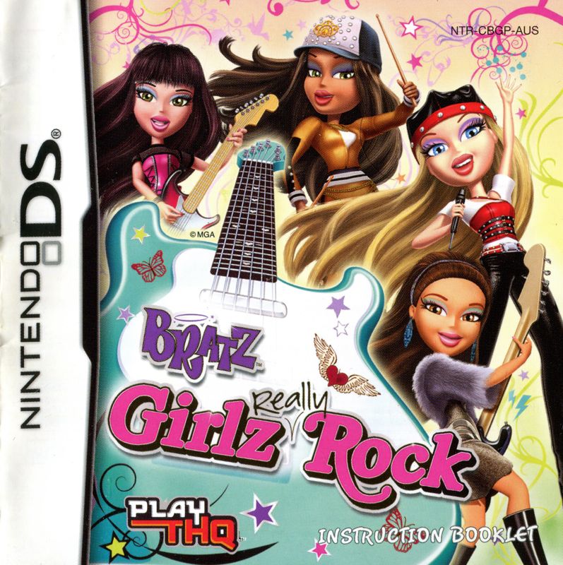 Manual for Bratz Girlz Really Rock (Nintendo DS): Front
