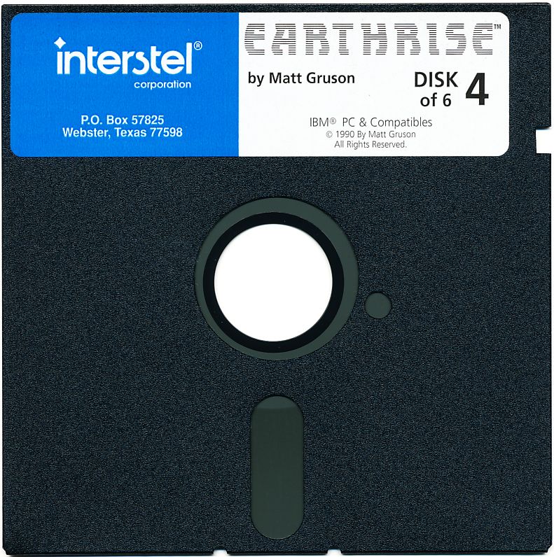 Media for Earthrise (DOS): Disk 4