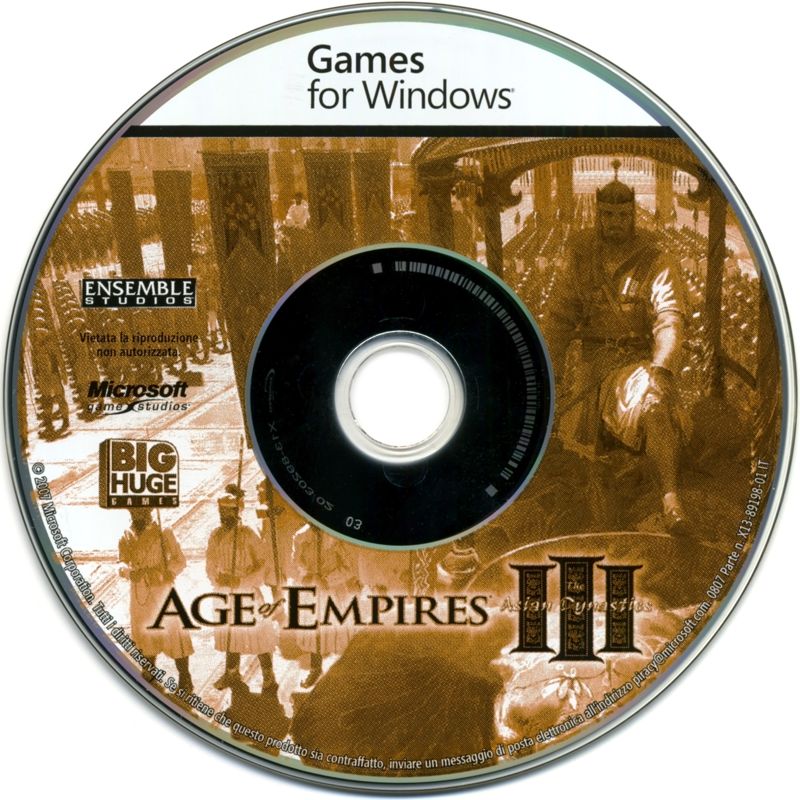 Media for Age of Empires III: The Asian Dynasties (Windows)