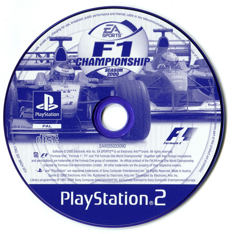 Media for F1 Championship: Season 2000 (PlayStation 2)