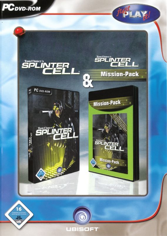 Front Cover for Tom Clancy's Splinter Cell: Double Pack (Windows) ("just PLAY it!" DVD release)