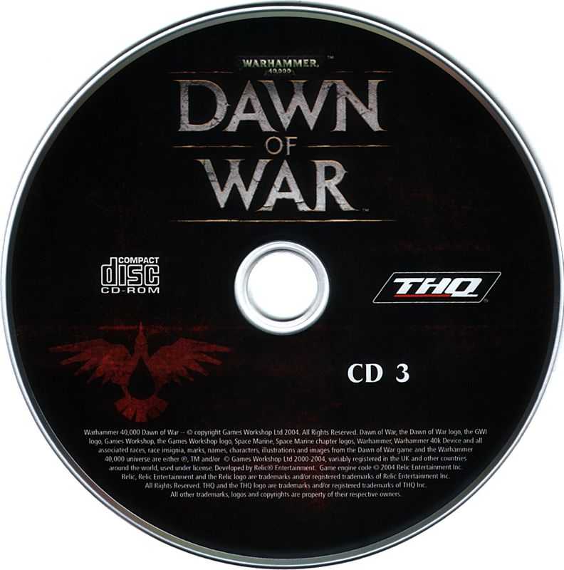 Media for Warhammer 40,000: Dawn of War (Windows): Disc 3